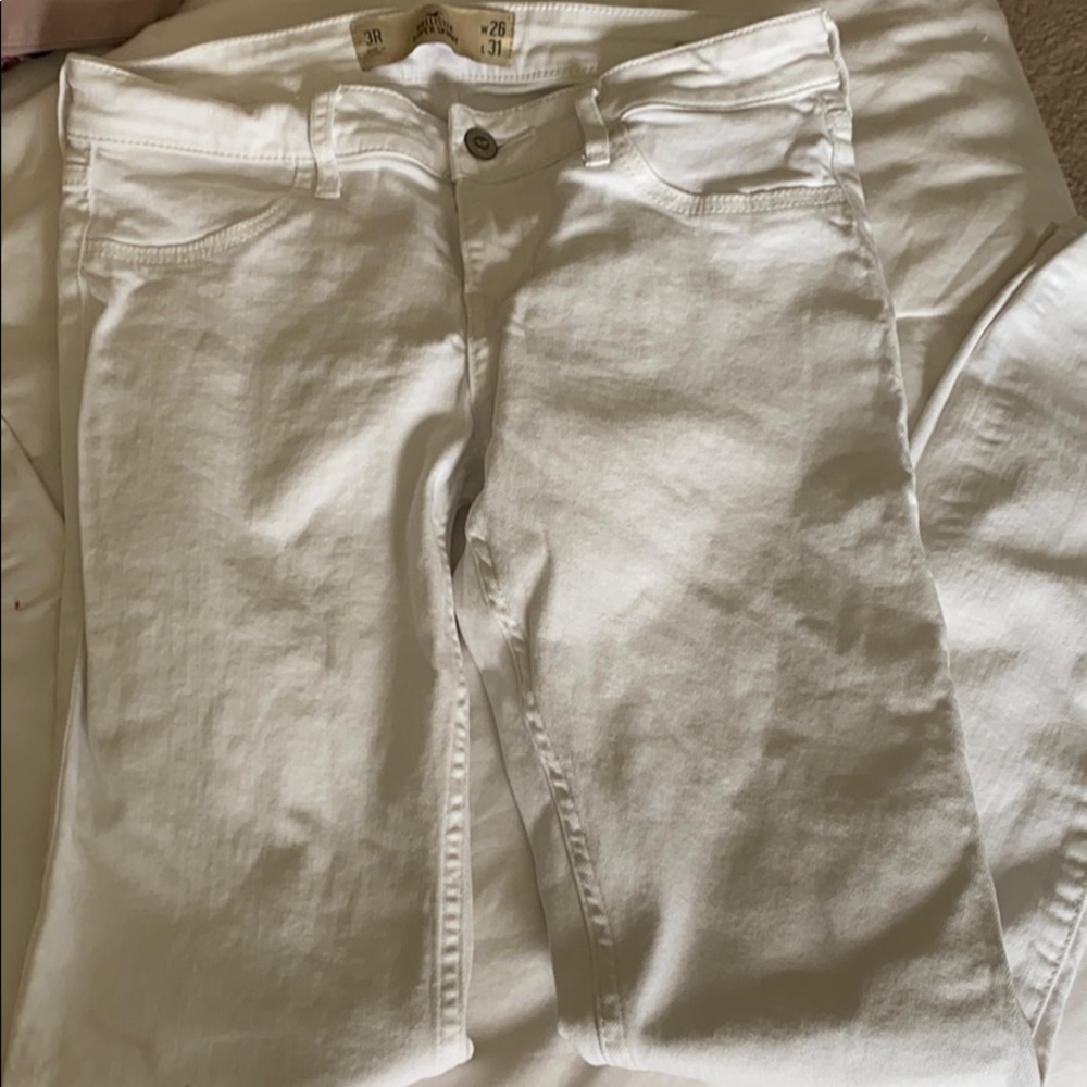 White super skinny Hollister jeans